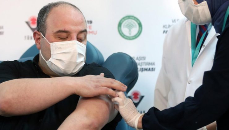 Yerli aşı için gönüllü olan Bakan Varank, ilk doz …