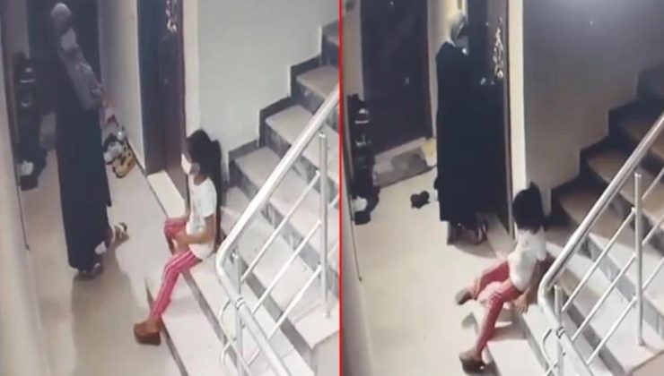 Kızına gözcülük yaptırıp, çelik kapıları 30 saniyede açan kadın kameralara yakalandı
